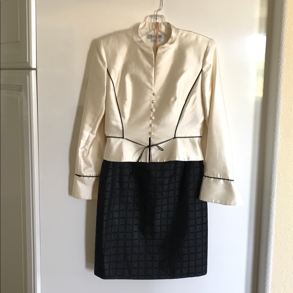 Kay Unger Cocktail Skirt and Blazer